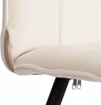 Стул обеденный Bari Tetchair (Флок/Молочный,Черный) арт.24801