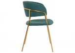 Стул Woodville на металлокаркасе Kamelia green / gold 11778