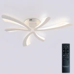 Потолочная люстра светодиодная с пультом ДУ 48W, белый, LED Natali Kovaltseva Vio LED LAMPS 81453 (регулировка яркости, 220V)