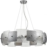 Подвесной светильник Lumion Liberti 6588/8 хром/тонированное стекло, металл/стекло E14 8*40W 220V (на тросе, круглые)