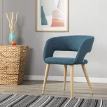 Стул R-Home Hugs синий/нат.дуб