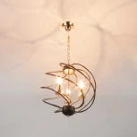 Подвесная люстра Eurosvet Sorrel 60105/3 черный (220V, на цепи, свеча, шар)