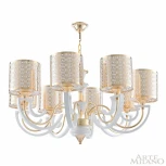 Подвесная люстра Arte Milano Florentia-8857 308857/8 Wh/Gd (220V, на цепи)