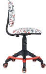 Кресло детское Бюрократ CH-204-F мультиколор красные губы крестов. пластик подст.для ног