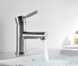 Смеситель Wasserkraft Wern 4203 для раковины, матовый хром