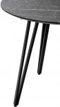 Стол R-Home Диего d860 мрамор графит со скосом