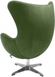 Кресло EGG CHAIR зеленый, искусственная замша Bradex Home FR 0644