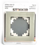 Рамка на 1 пост (дымчатый) Stekker Катрин 49031