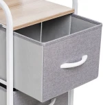 Комод Ноа 4 ящ., Каркас Белый, Светло-серый 2500000183447 Leset