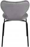 Стул Seven тёмно-серый велюр с чёрными ножками Bradex Home RF 0256
