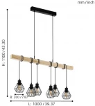 Подвесной светильник Eglo Townshend 5 43133