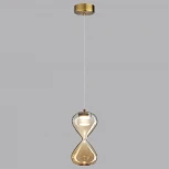 Подвесной светильник Odeon Light Glessi 5093/4L античн.бронза/прозрачн./янтарный градиент/металл/стекло LED 4W 4000K (220V, на проводе)