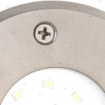 Светильник тротуарный светодиодный Horoz Safir, 1 лампа, белый с никелем и прозрачным