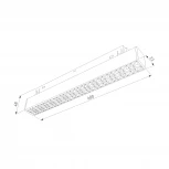 Трековый светильник Downlight светодиодный магнитный 20W 48V 4000K Elektrostandard Slim Magnetic 85531/01 (a071085)