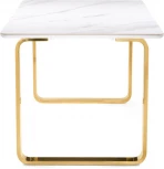 Керамический стол Селена 180 (Селена 4 180х90х77 белый мрамор / золото) Notta арт.572191