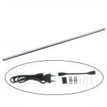 Светильник линейный линейный светодиодный (аналог Т5), 230В. Кабель 0,9м с вилкой и крепление в/к. 4000K Volpe ULI-Q951 18W/4000K IP20 BLACK