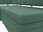 Диван кухонный угловой Стайл левый угол (Зеленый/Рогожка) Лига Диванов арт.123235L