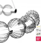 Подвесной светильник Amulet MOD555PL-L26CH4K (LED, 220V, на тросе, шарики, кольцо, бусы)