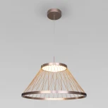 Подвесной светильник Eurosvet Cesta 40017/1 LED коричневый (220V, на проводе, круглые)