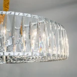 Подвесная люстра Eletto EL321P10 (220V, хрусталь, подвески, на цепи, круглые)