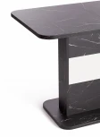 Стол обеденный SMART ЛДСП, 105-140х68,6х75 см, Мрамор Блэк Роял/Белый Tetchair 19264