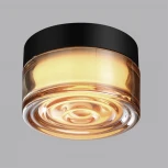 Настенно-потолочный светильник уличный светодиодный Odeon Light Ronda 7158/6CL янтарь/стекло/поликарбонат IP65 LED 6W 2200/2700/3000K 220V