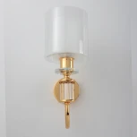 Бра Crystal Lux ELENA AP1 GOLD (220V, круглые)