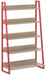 Стеллаж Board большой ОГОГО 331923 (дуб сонома, красный)