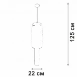 Потолочная люстра на штанге Vitaluce V58720-8/9PL, 9xE14 макс. 40Вт (220V, хрусталь)