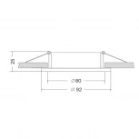 Встраиваемый светильник Atom GU10 1x50Вт Maytoni Technical DL023-2-01S (220V)