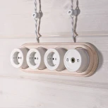 Ретро кабель витой 2х2,5 (белый) 20 м (белый) Werkel W6452301 (a051407)