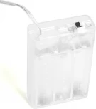 Светодиодная гирлянда Feron CL565 48612 линейная Лед шарики, статичная 3м + 0.3м мультиколор с питанием от батареек, прозрачный шнур