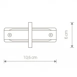 Коннектор Nowodvorski Profile Recessed Straight Connector 8967 (220V)