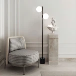 Торшер с выключателем Eurosvet Marbella 01158/2 черный (220V, шар)