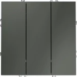 Выключатель трехклавишный (титан) Voltum S70 VLS030106