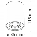 Накладной точечный светильник Maytoni Alfa C016CL-01S