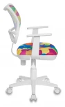 Кресло детское Бюрократ CH-W797 мультиколор Abstract сетка/ткань крестовина пластик пластик белый