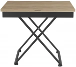 Стол универсальный трансформируемый ГЕНРИ дуб галифакс/чёрный от фабрики Mebelik