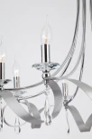 Подвесная люстра Eurosvet Adelia 60064/8 хром (220V, хрусталь Strotskis, на цепи)