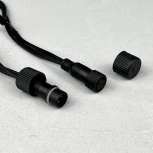 Гирлянда Нить 10м золотой, 75 LED, провод черный каучук, IP65 Laitcom LL75-1-2GL