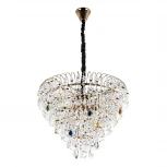 Подвесная люстра хрустальная Modelux MODELUX ML.850.12 GD