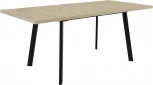 Стол Аврора Осло 140, Дуб Сильверджек Ореховый, Чёрный