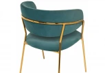 Стул Woodville на металлокаркасе Kamelia green / gold 11778