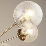 Потолочная люстра на штанге Reluce 04164-0.3-10 (220V, шар, молекулы)