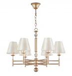 Подвесная люстра Crystal Lux FLAVIO SP6 GOLD (220V, на цепи)