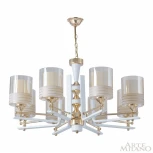 Подвесная люстра Arte Milano Florentia-6087 306087/8 Wh/Gd (220V, на цепи)