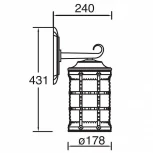 Настенный фонарь уличный Oasis Light 81202 Gb