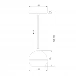 Подвесной светильник Elektrostandard DLS023 (LED, 220V, на проводе, шар)