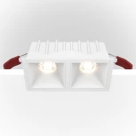 Встраиваемый светильник Alfa LED 4000K 2x10Вт 36° Dim Triac Maytoni Technical DL043-02-10W4K-D-SQ-W (220V)