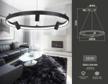 Подвесной светильник Ambrella COMFORT FL5284 (регулировка яркости, LED, 220V, пульт управления, на тросе, кольцо)